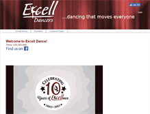 Tablet Screenshot of excelldancers.com